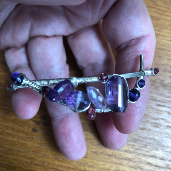 NEW Gorgeous Gemstone Sterling Silver Bracelet - Picture 3 of 8